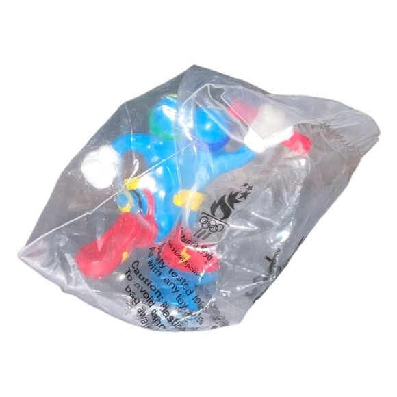 Atlanta 1996 Olympics Izzy Holiday Inn Relay Run Mascot Toy Sealed In Original P - Picture 4 of 6